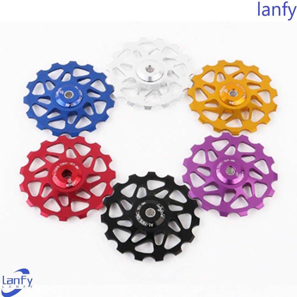 Lanfy Rear Derailleur Pulley Sepeda Jalan Pulley Roller Tensioner Part Sepeda Gunung MTB Bersepeda Aksesori Roda Sepeda Panduan Roller