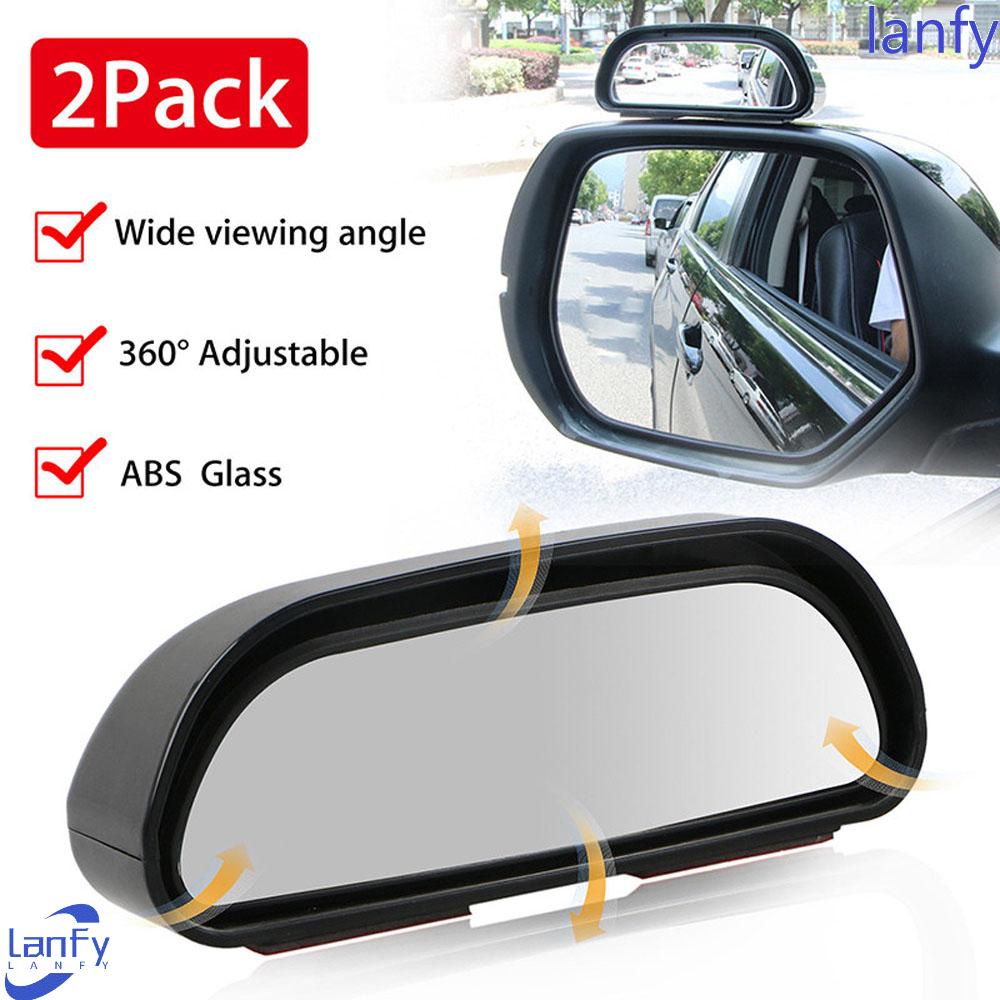 Lanfy Blind Spot Mirror 2PCS Aksesoris Mobil Kaca Spion Cembung Belakang