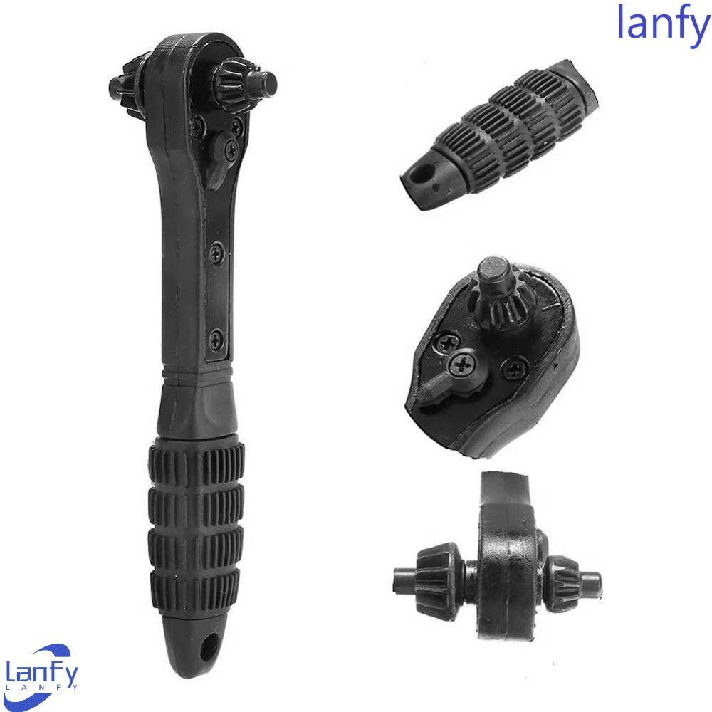 Lanfy 2in1 Ratchet Spanner Universal Drill Chuck Key Kunci Chuck Wrench Bor Fitting Spanner Hand Tool