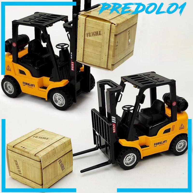 [Predolo1] Mainan Model Forklift Skala1Per50 Cuci Gudang Model Kendaraan Untuk Hadiah Liburan Anak Laki-Laki