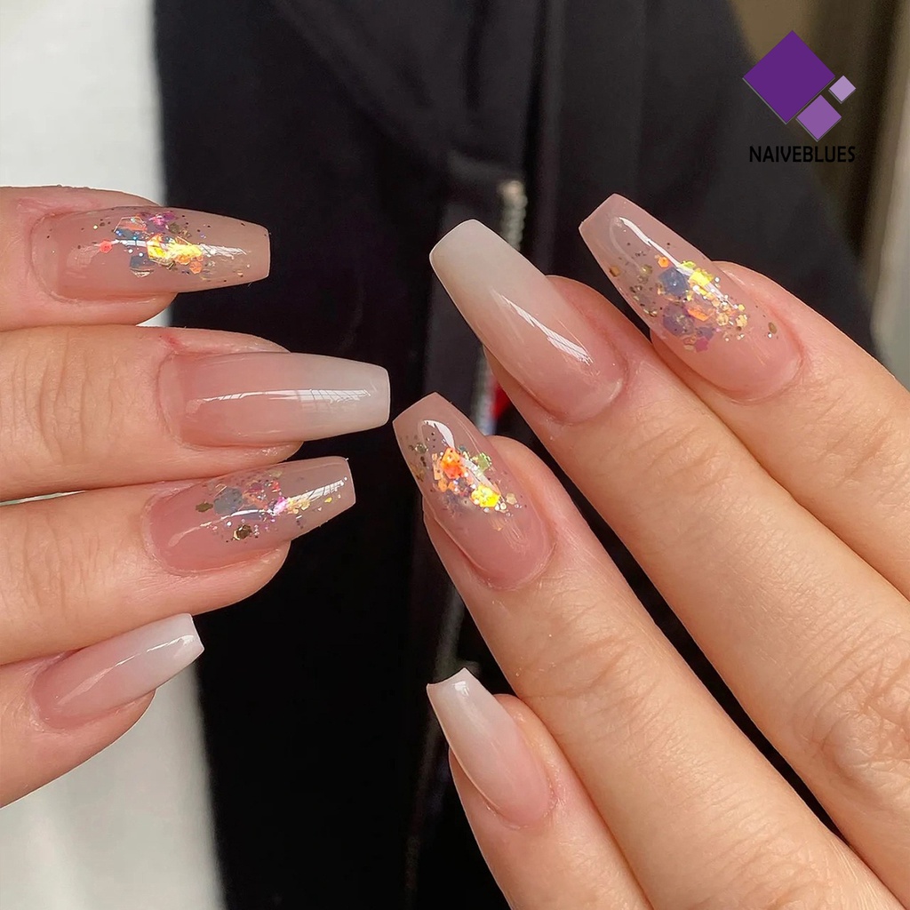 [naiveblues] Nail Sequin 12kisi Bersinar Tahan Lama Nail Sequin Dekorasi DIY Beragam Gaya