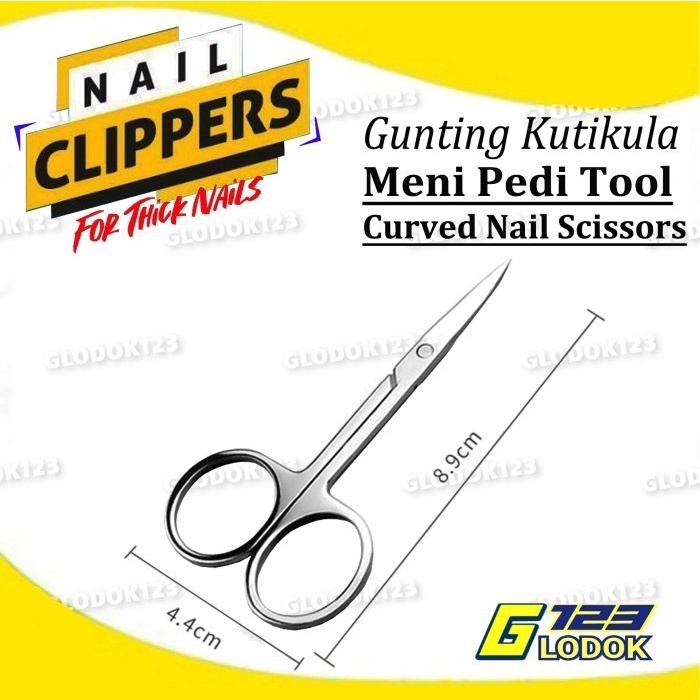 Gunting Alis Bulu Mata Eyebrow Scissors Stainless Ujung Lancip