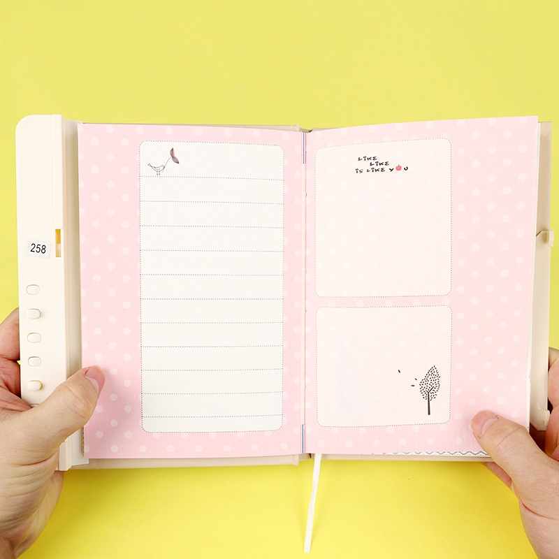 Creative Lockable Diary Book 32K Open Password Book Kartun Notebook Siswa Sekolah Dasar Notebook Untuk Hadiah