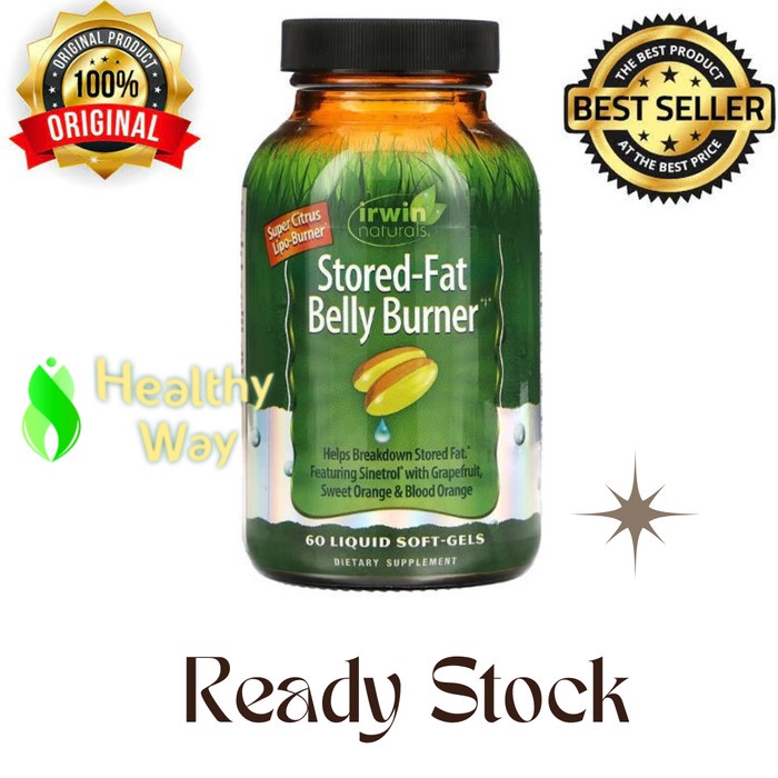 Irwin Naturals Stored Fat Belly Burner 60 Sgels Suplemen Diet ORI