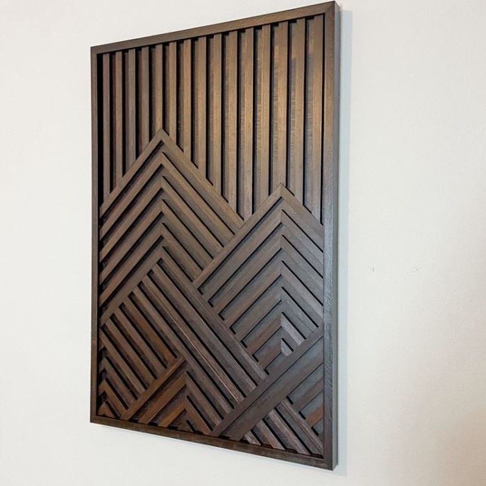 wall wood panel kayu jati, panel kayu