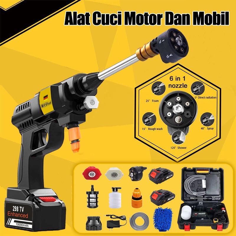 Terbaik Medan Paket Bisnis Jet Cleaner Cordless Alat Cuci Mobil Motor Staem Stim Ac Mobil Screen Sablon Berkualitas Pompa Mesin Steam Power Spayer Alat Portable Nirkabel High Pressure Washer Spray Gun