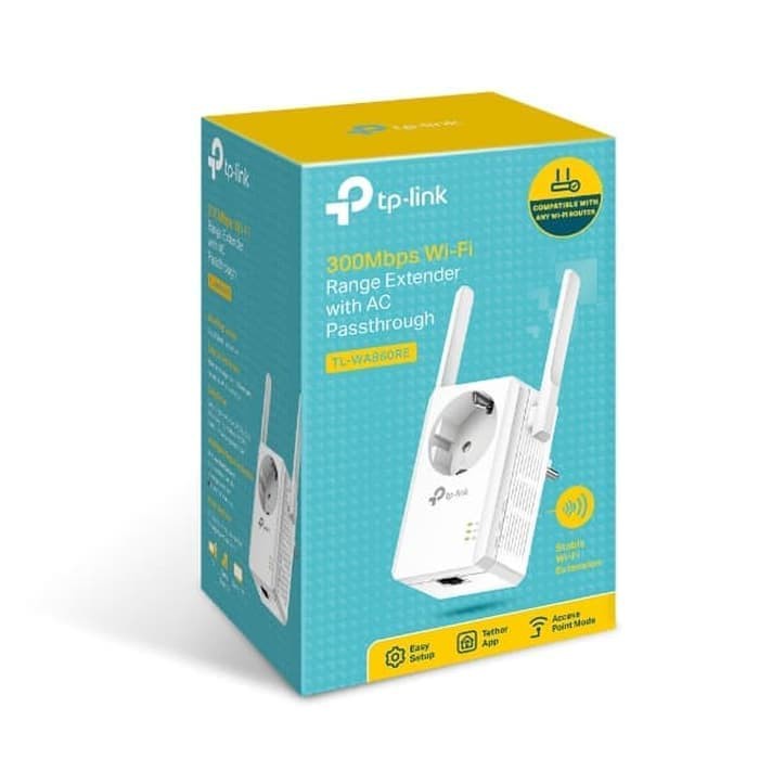 TP-Link TL-WA860RE 300Mbps Wi-Fi Range Extender with AC Passthrough N9