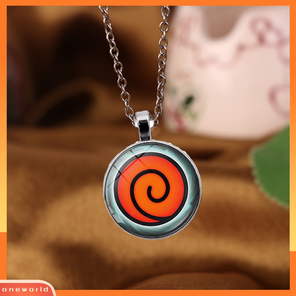 [EONE] Charm Kalung Anime Peripheral Pola Unik Bentuk Bulat Geometris Dengan Liontin Menghias Menawan Aksesoris Anime Naruto Liontin Kalung Untuk Penggemar Anime