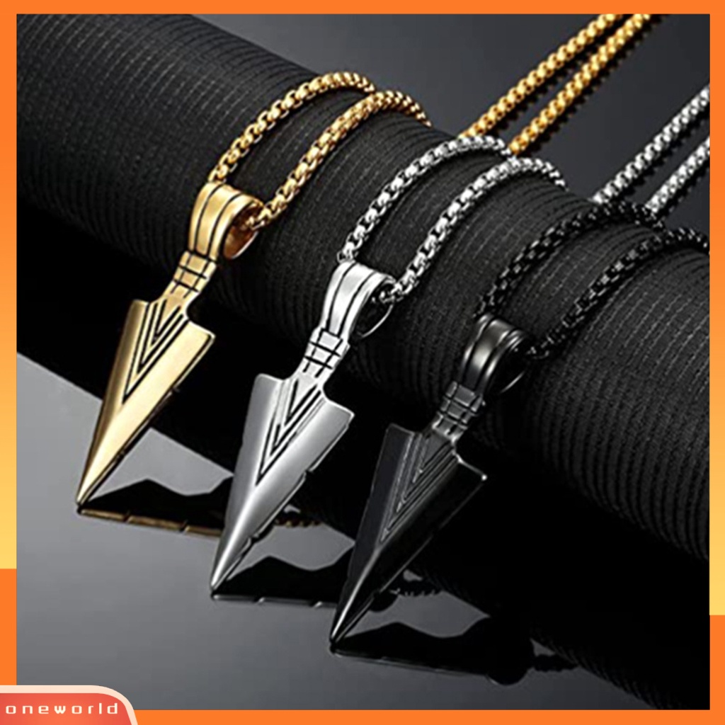 [EONE] Pria Kalung Rantai Tulang Stainless Steel Hip Hop Keren High Gloss Hadiah Fashion Perhiasan Kepala Liontin Sweater Necklace Untuk Harian