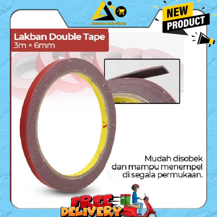 

Lakban Selotip Double Tape JETTING 3 Meter 1 PCS - SC-3M