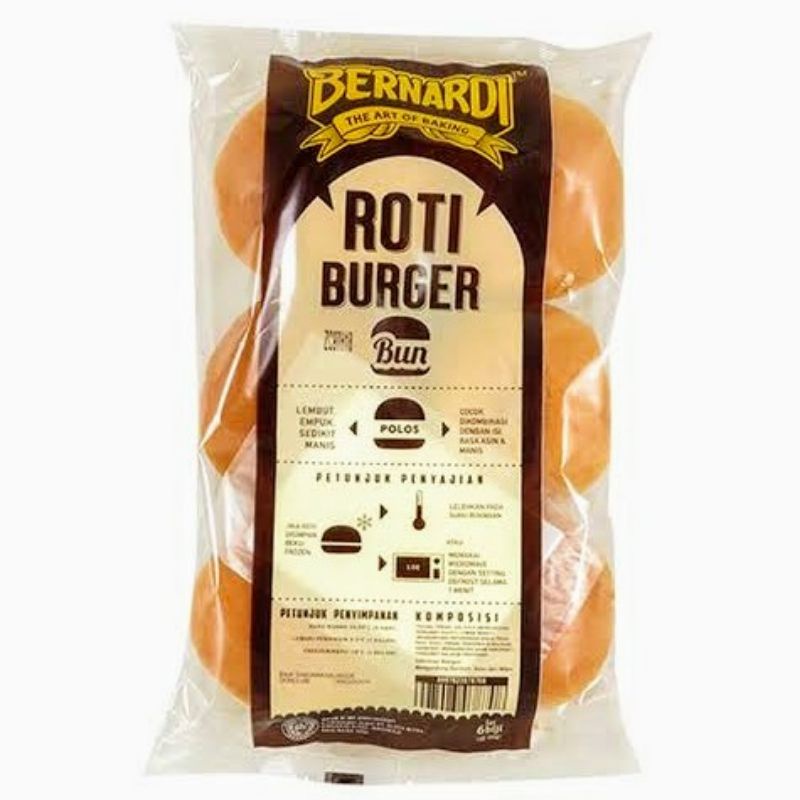 

BERNARDI Roti Burger Polos Isi 6