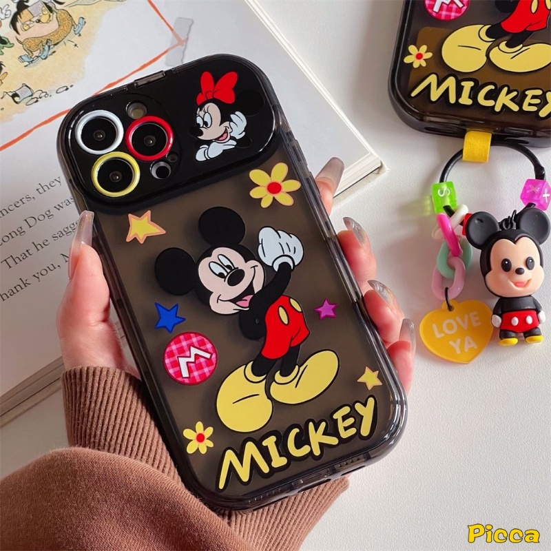 Casing Cermin Make Up Flip Kreatif Untuk Vivo Y20 Y11 Y12 Y15 Y91C Y1S Y17 Y12i Y20i Y11s Y20s G Y12A Y20A Y20G Y30G Y12s Kartun Mickey Minnie Mouse Lucu Kuromi Mirror Soft Cover