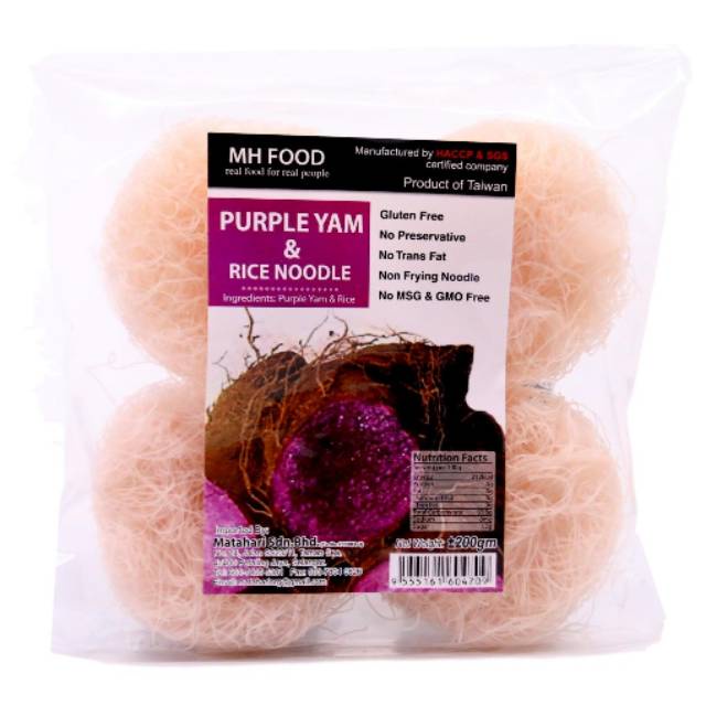 

Purple Yam & Rice Noodle 200g (CitraFood)