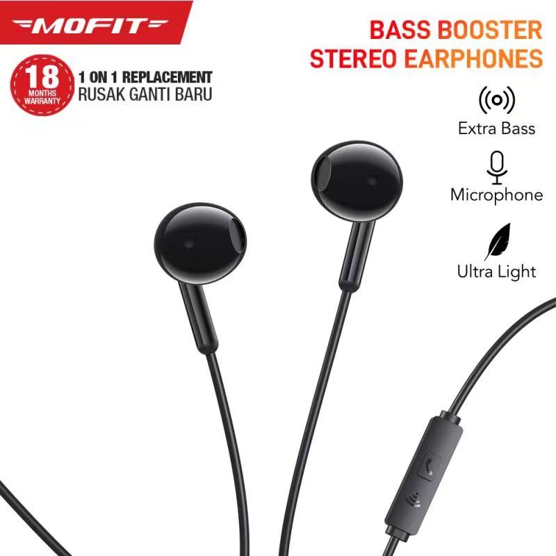 MOFIT MT-3 BASS BOOSTER In-Ear Headset Earphone Earbuds Headphone Stereo with Mic