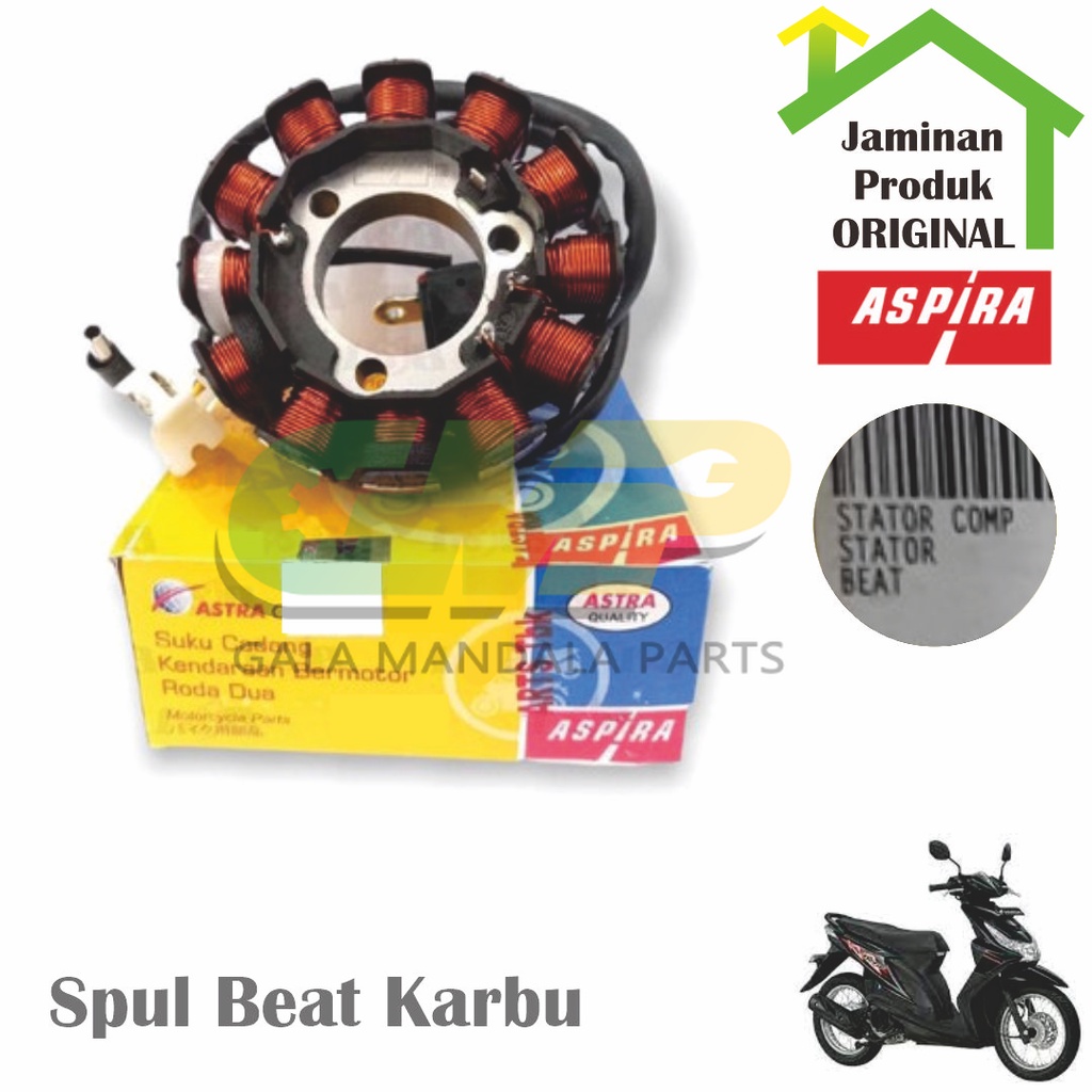 Aspira Spul Honda Beat Karbu Lama Stator Comp Magnet Pulser Spull Motor