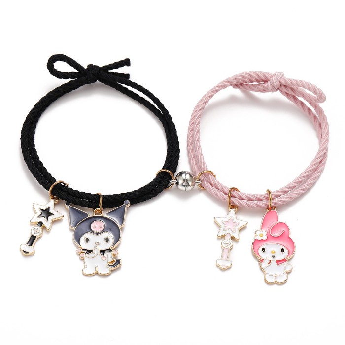 2 Gelang Couple Magnet Sahabat Best friend Anak Cewek Bear Kembaran