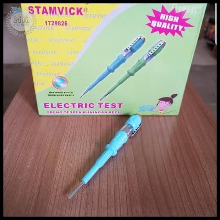 Obeng Tespen Electric Stamvick Kecil / Tes Pen Listrik PLN