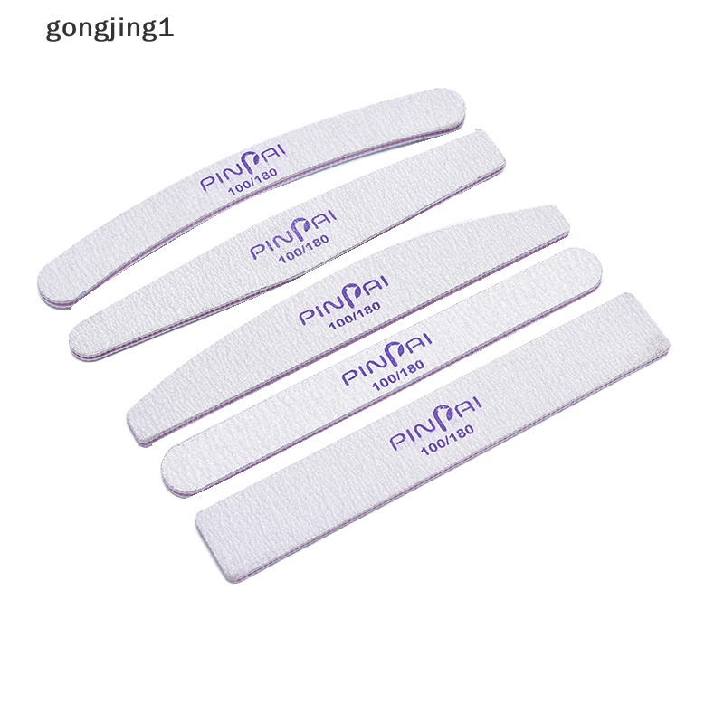 Ggg 5Pcs Nail Art 100 /180Amplas Files Buffer Block Pedicure Manicure Alat Kuku ID