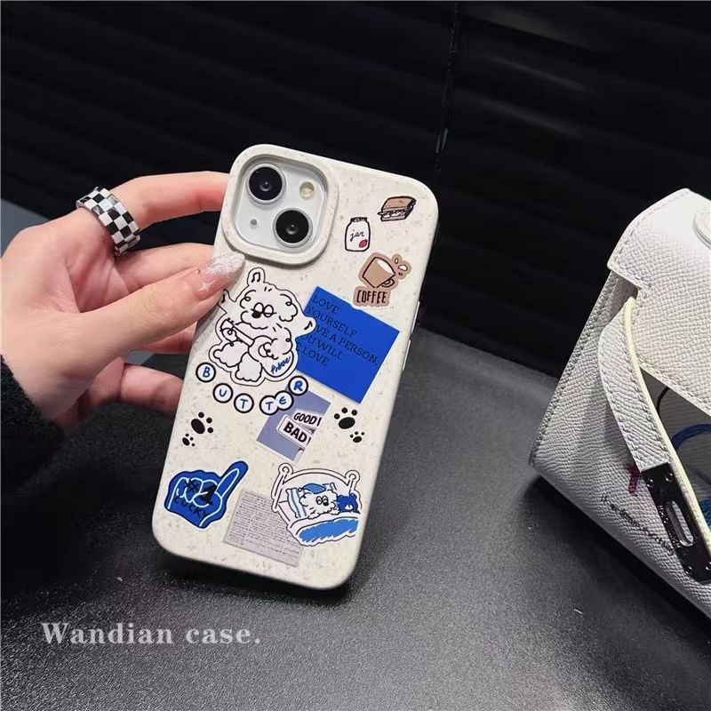 Cocok Untuk Iphone14 Pro Max iPhone Phone Case Ramah Lingkungan Degradable Phone Case Kamera Perlindungan Tahan Guncangan Kompatibel Dengan iPhone 13 13pro 13prm iPhone 11 7Plus 8Plus Xr XS 12 Pro Max Casing Ponsel