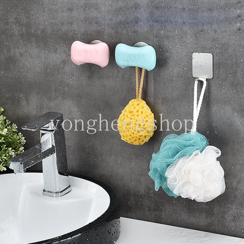 Kreatif Stainless Steel Magnetic Soap Holder Punch-Free Pengisap Sabun Gantung Dinding Penyimpanan Sabun Drain Rack Hooks Organizer Aksesoris Kamar Mandi