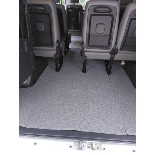 KARPET MOBIL HIACE COMMUTER DAN HIACE PREMIO BAHAN 1 WARNA FULL BAGASI PREMIUM QUALITY GKS