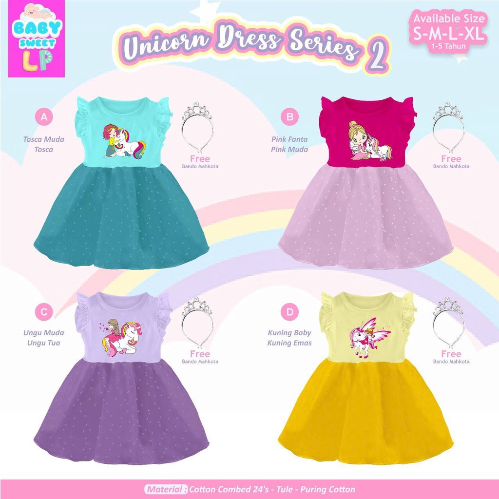 Batch 2 UNICORN DRESS SERIES by BABY SWEET LP