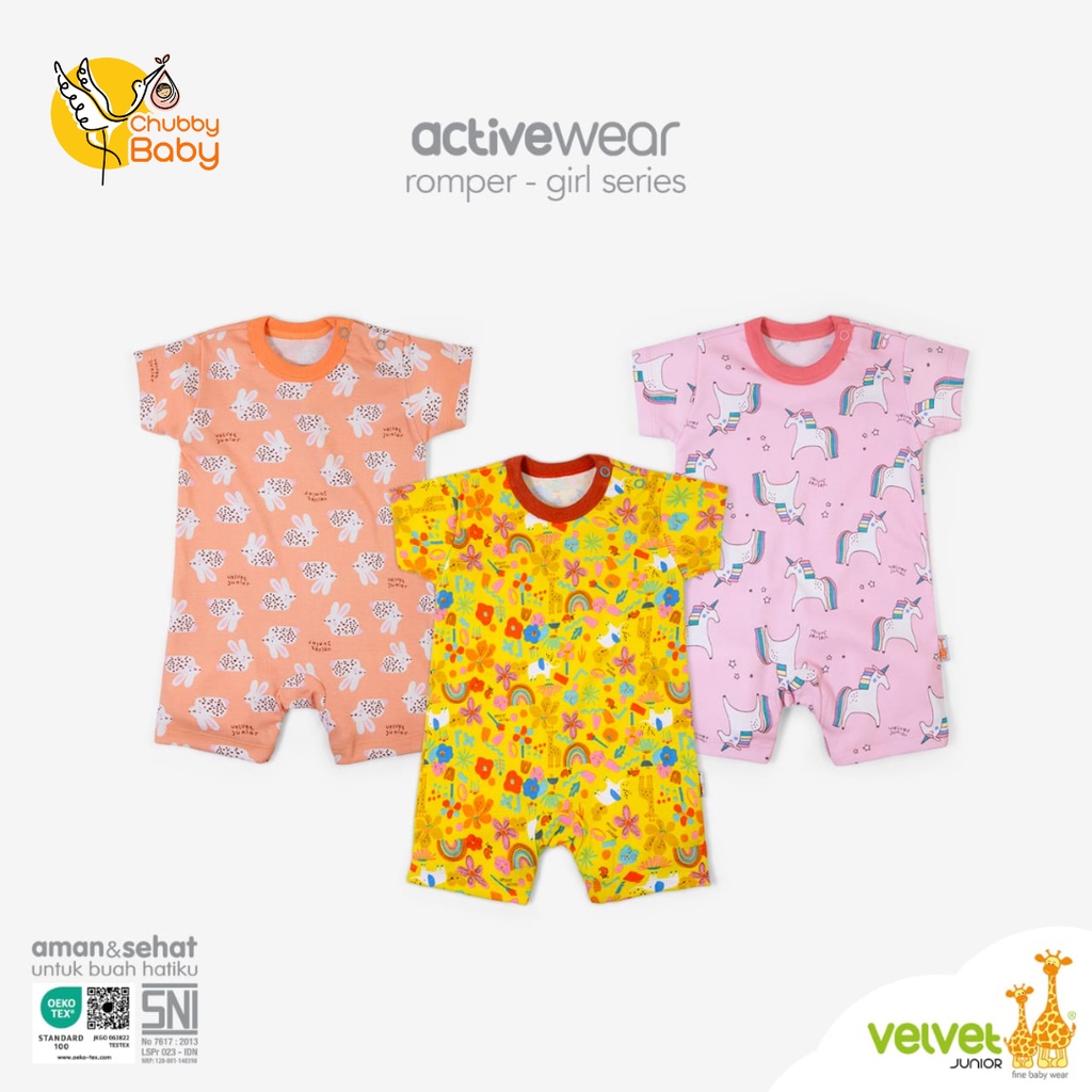 Velvet Junior - Active Wear Romper Girl Series | Unicorn