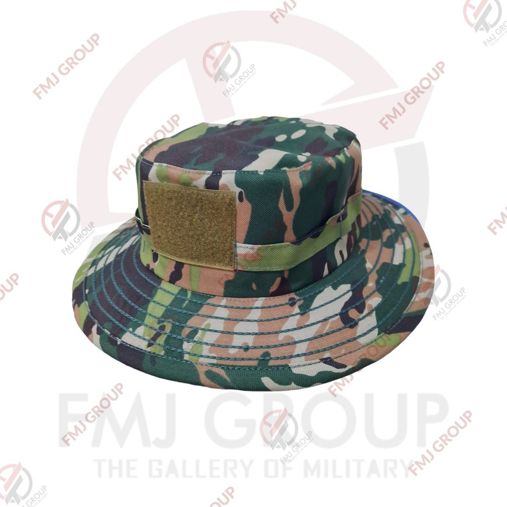 Topi Rimba Loreng Kasad TNI NKRI Terbaru Tactical Velcro Premium