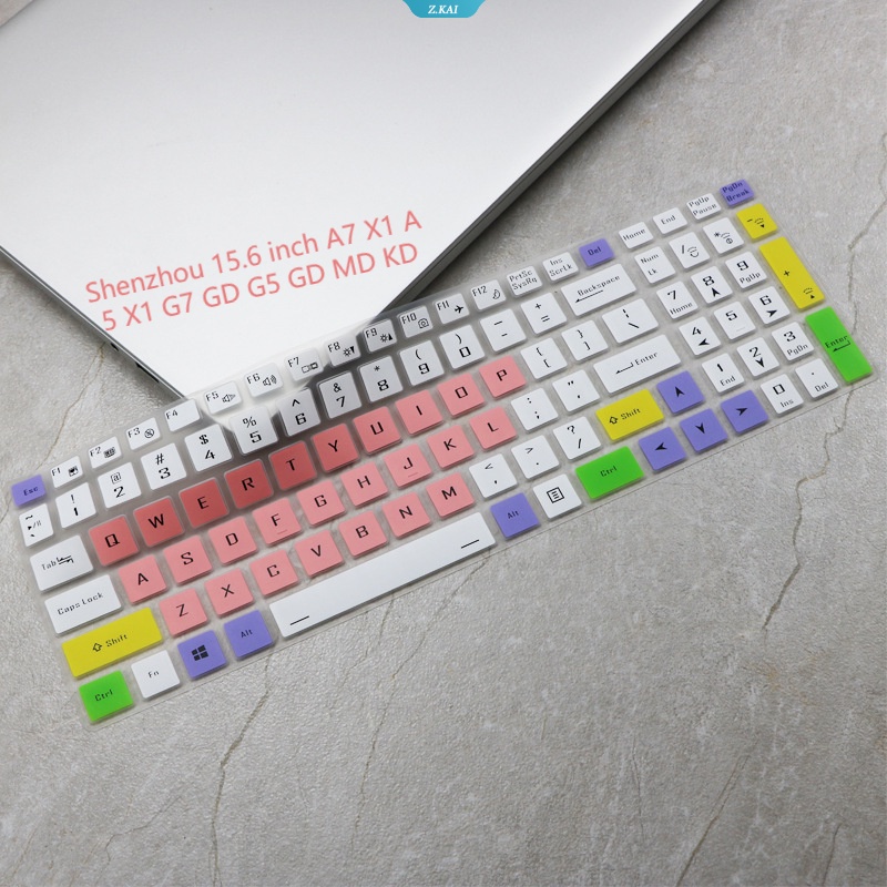 1pc Komputer Nyaman Lembut Penutup Keyboard Film Pelindung Silikon Untuk Shenzhou 15.6 Inch A7 X1 A5 X1 G7 GD G5 GD MD KD Film Keyboard Tahan Debu [ZK]