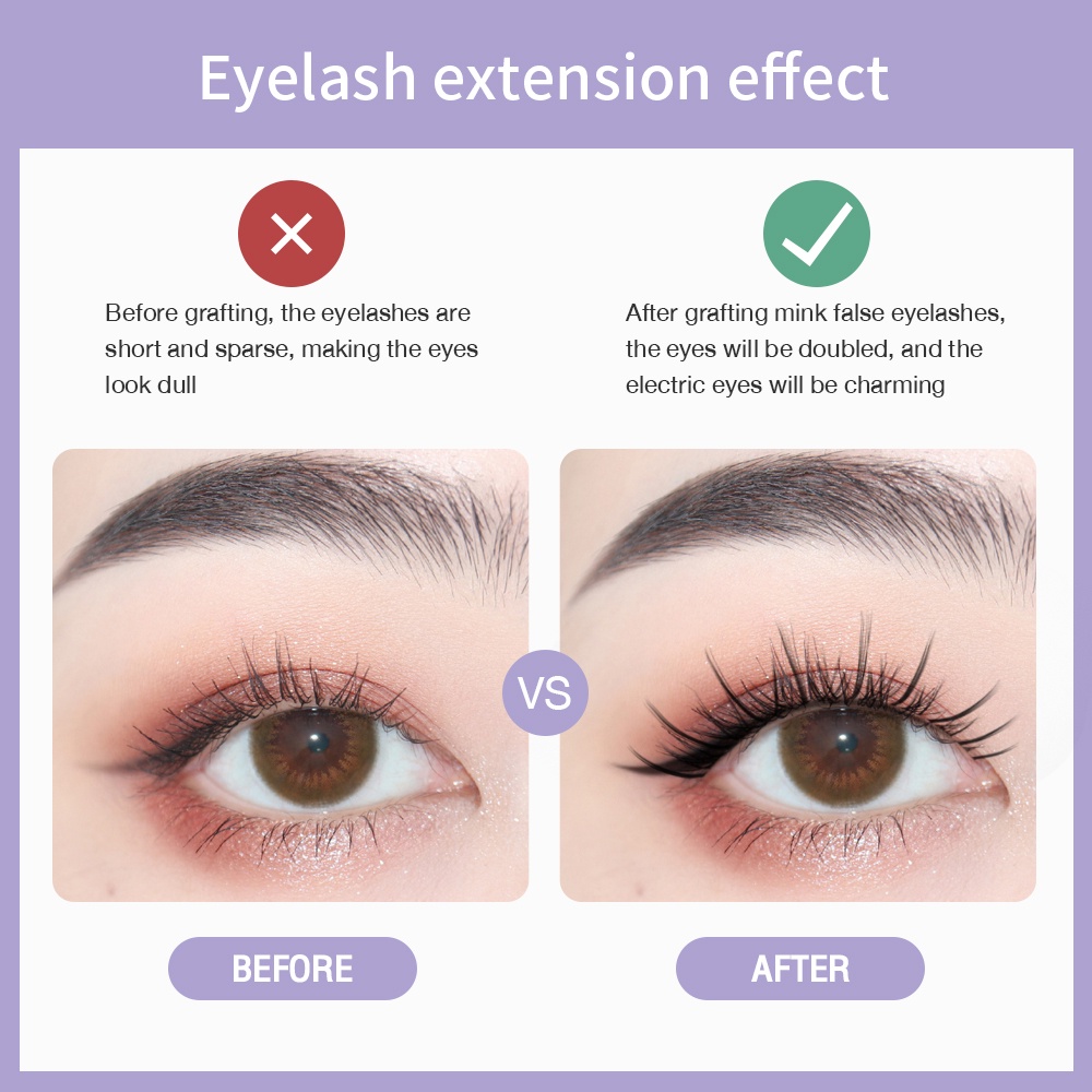 MAANGE Bulu Mata Eyelash Eyelash Extension Bulu Mata 3D Lem Bulu Mata 7378