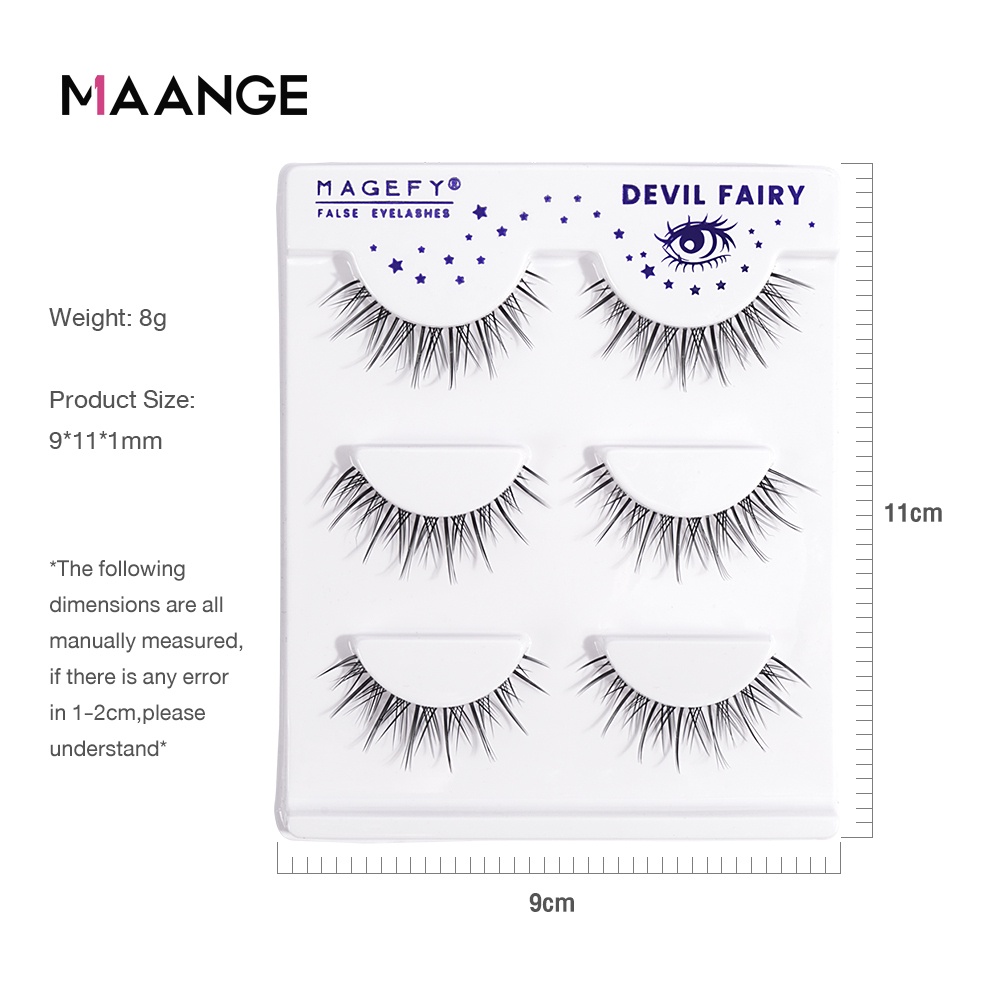 MAANGE Bulu Mata Eyelash Eyelash Extension Bulu Mata 3D Lem Bulu Mata 7378