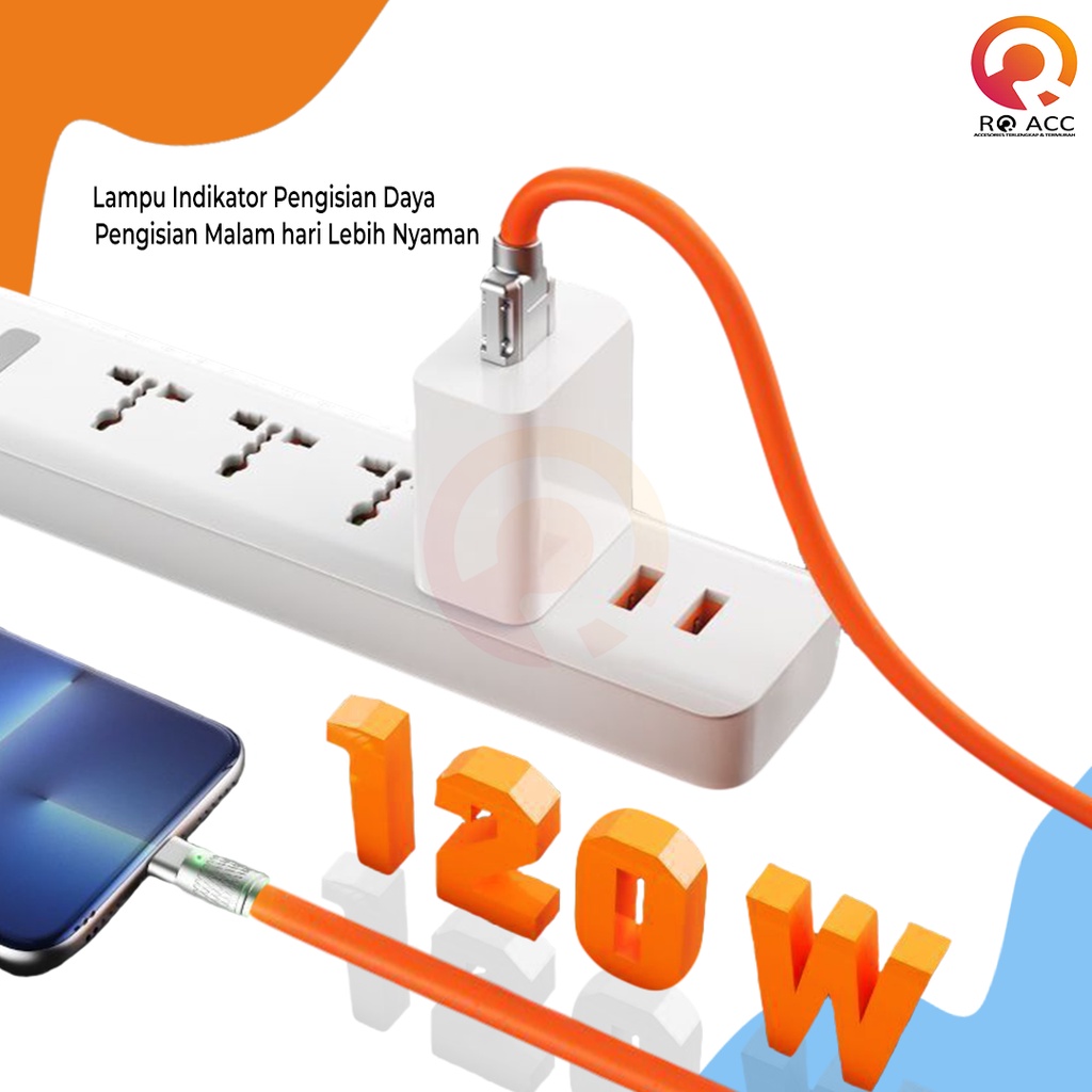 [RO ACC] NVN-KD32 KABEL DATA CHARGER SUPER FAST CHARGING 120W ZINC ALLOY