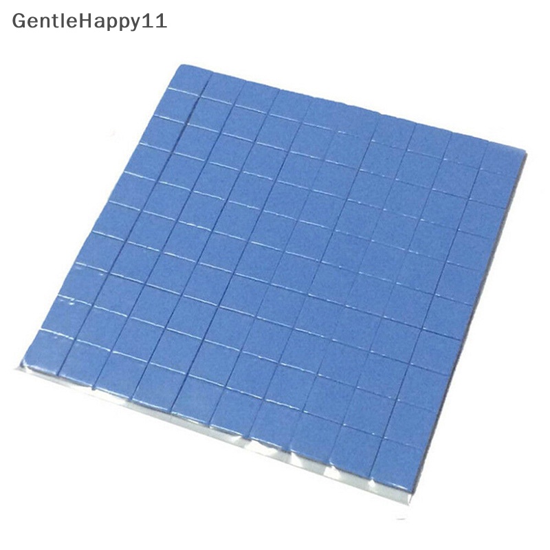 Gentlehappy Biru 100mmx100mmx1mm GPU CPU Heatsink Pendingin Thermal Conductive Silicone Pad id