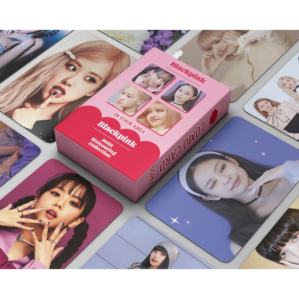 55pcs Kpop Stars Blackpink Photocard Lomo Kartu Hitam Foto Pink Album Kartu Koleksi Fans Lomo Card Blackpink