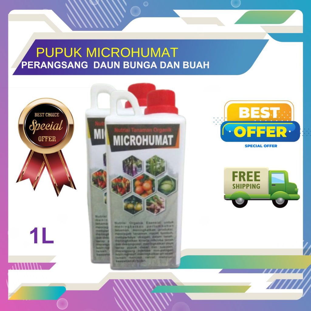 pupuk tanaman Pupuk Asam Humat MicroHumat Nutrisi tanaman 1 Liter