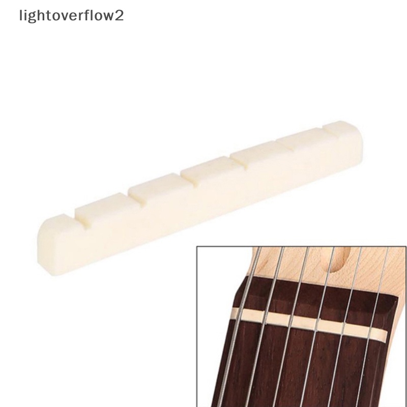 [lightoverflow2] Pengganti Fender Strat Tele ST TL Gitar Elektrik Bone Nut 6 String Guitar Bridge Saddle Aksesoris Instrumen [ID]