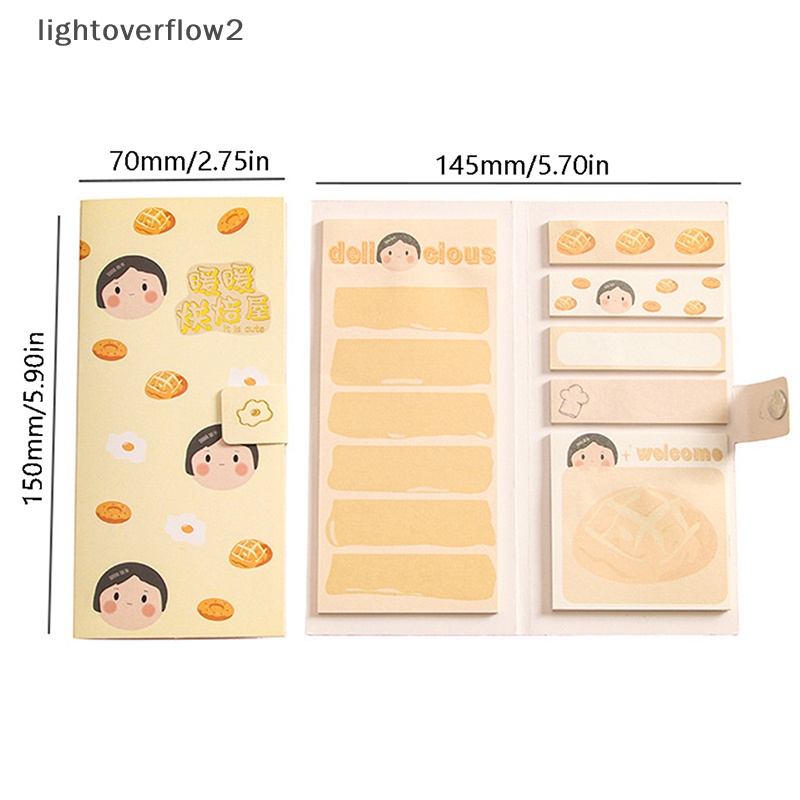 [lightoverflow2] 120lembar Kartun Gadis Notes Ins Gaya Indeks Stiker DIY Jurnal Dekorasi Perlengkapan Kantor Sekolah Stationary [ID]
