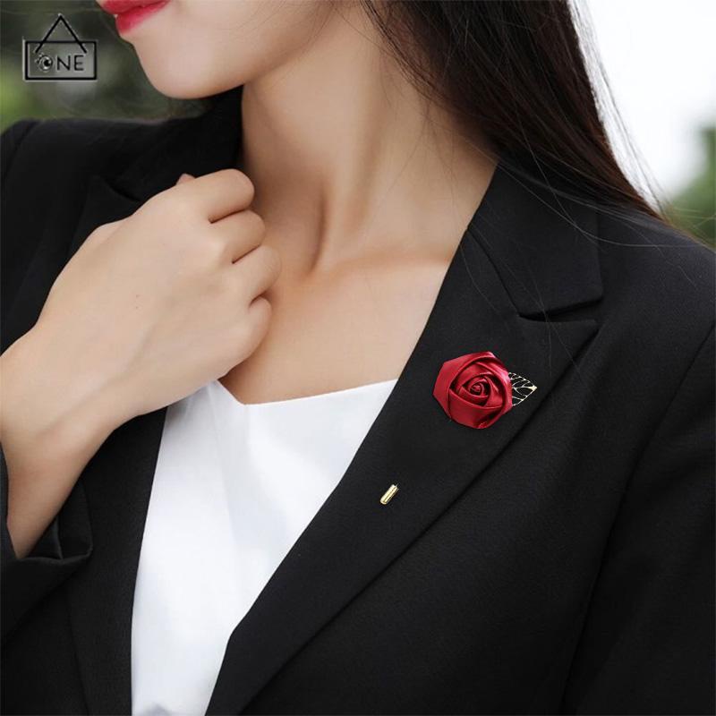 COD❤️Bros Bunga/Bros Mawar Brooch Premium/Bros Elegant aksesori peniti Gaya Korea Untuk Unisex-A.one