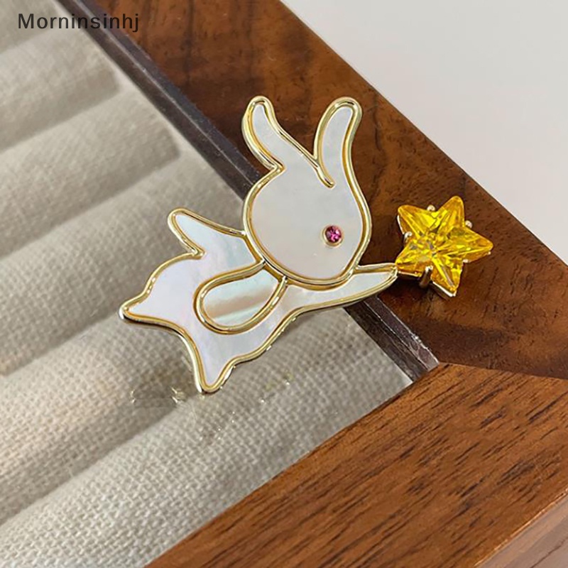 Mornin Bros Bintang Pengambil Kelinci Lucu Untuk Wanita Kartun Hewan Bunny Lapel Pin id