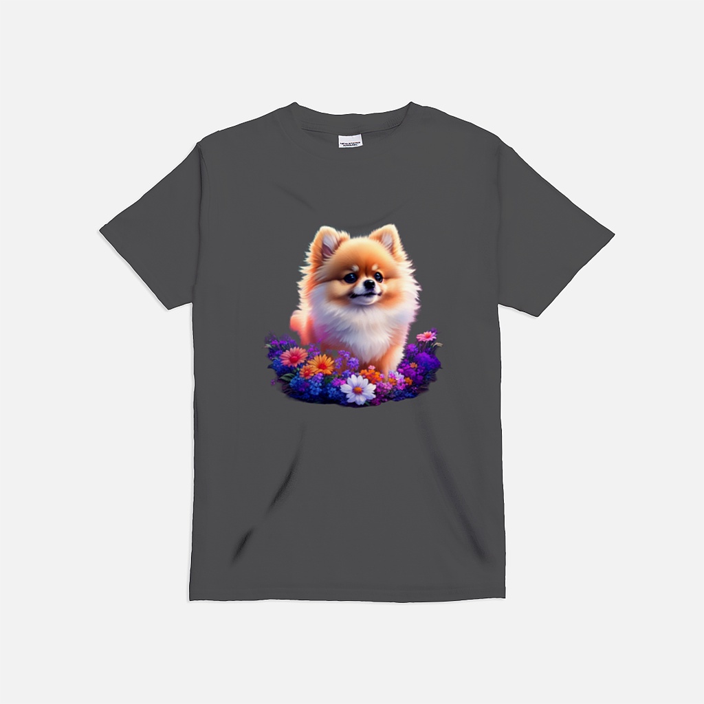 Premium T-Shirt Pomeranian Dog /Anjing Pomeranian/Pom