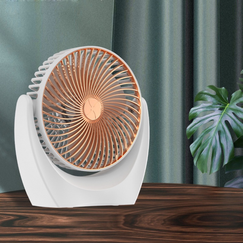 Usb Rechargeable Alat Listrik Kipas Mini Yang Dapat Diputar/Multi-speed Adjustable Desktop Fan Kantor Angin Kencang Silent Cooler