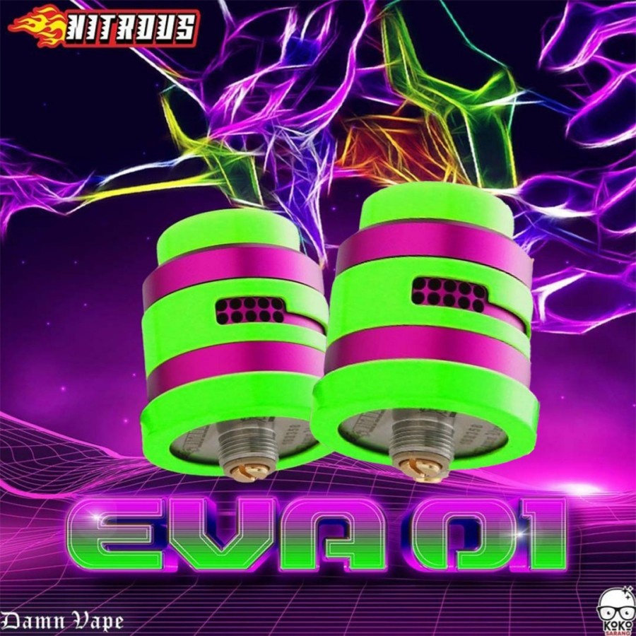Nitrous Dual Cap Only Eva 01 Edition RDA 22MM by Sarang Vapers 100% Authentic Original