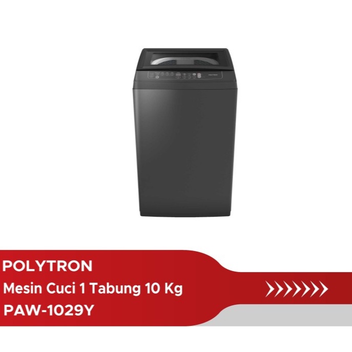 Mesin Cuci 1 Tabung polytron 10 KG Top Loading PAW 1029Y