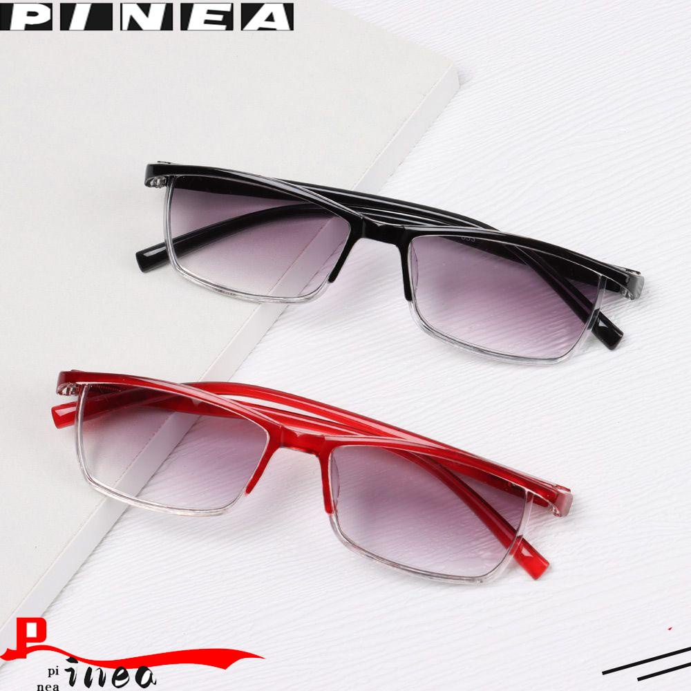 Nanas Bisnis Kacamata Baca Fashion Portabel Gradien Perlindungan Mata Bingkai Sangat Ringan