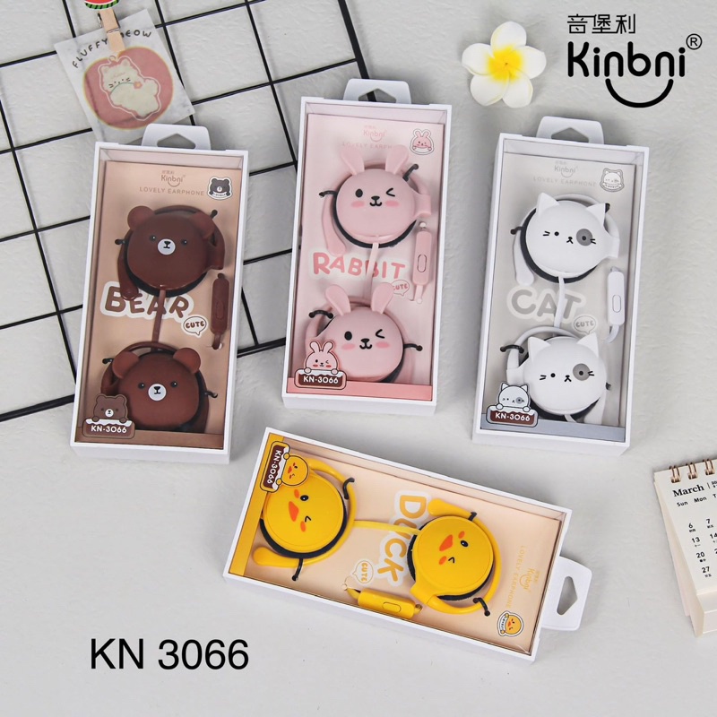 [KN-3066 ] Headset Earphone cartoon imut  / Earphone Lucu lovely