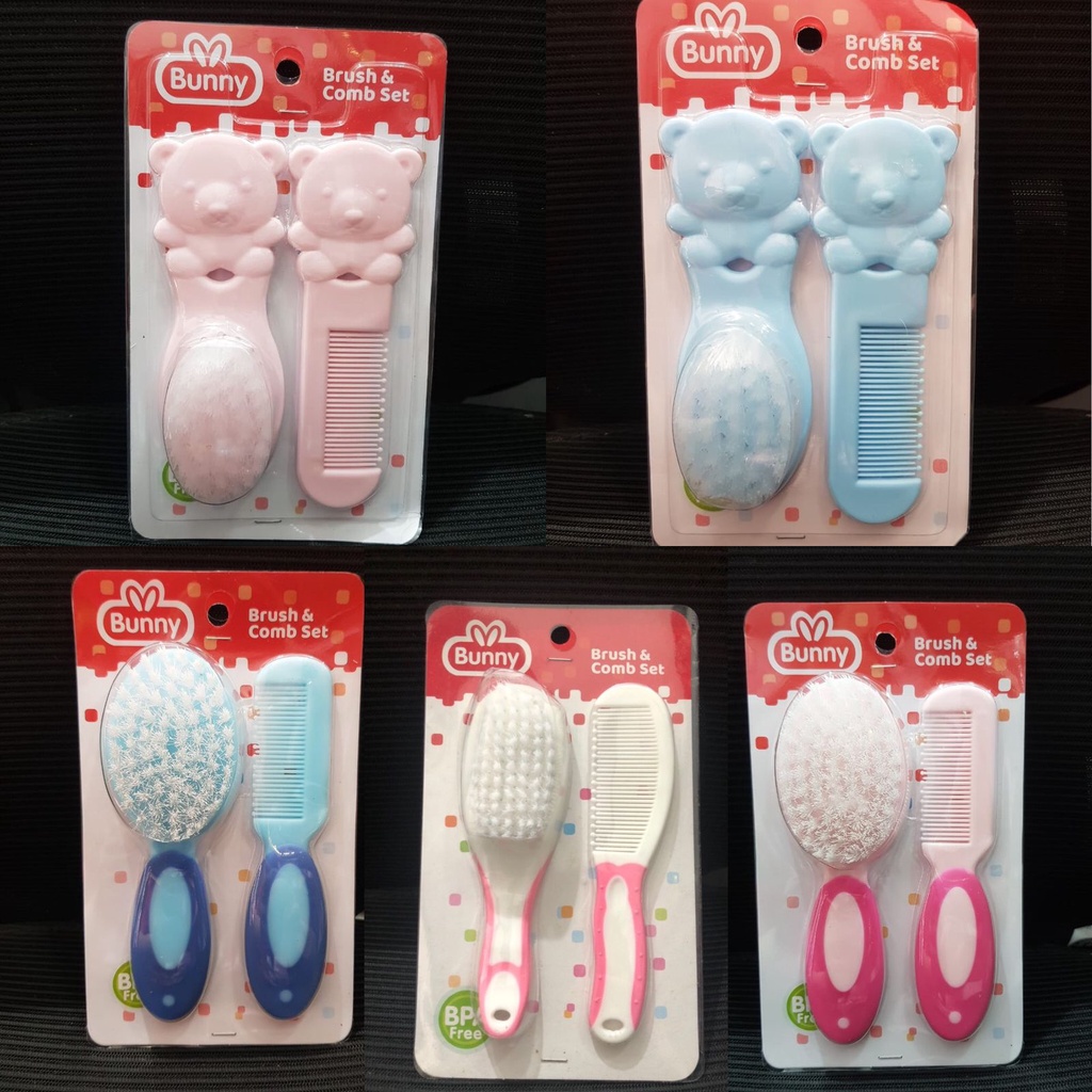 Lusty Bunny Sisir &amp; Sikat Bayi Brush &amp;comb set isi 2