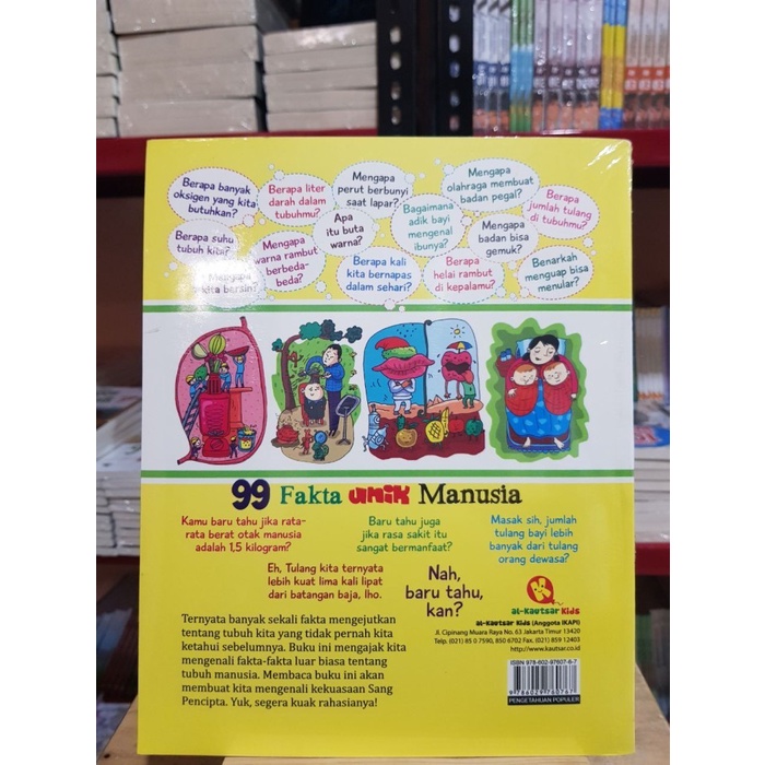 99 Fakta Unik Manusia - Alkautsar Kids