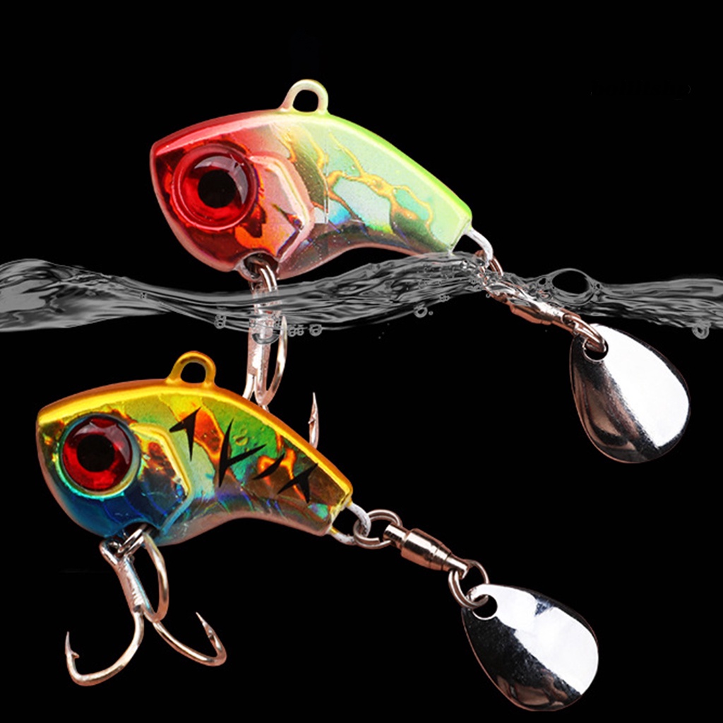 Bo-bait Treble Hook 3D Simulasi Fisheye Reflektif Angling Senyawa Logam Sequin Umpan Memancing Luar Ruangan