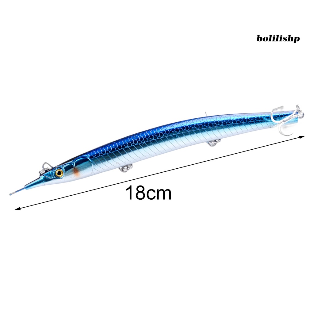 Bo-18cm/64g Memancing Umpan Warna Terang 3D Fisheyes Universal Simulasi Kulit Hidup Menangkap Ikan Kait Tajam Tuna Laut Memancing Tenggelam Pensil Keras Palsu Umpan Peralatan Memancing