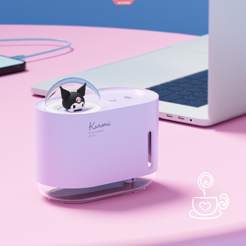 Kawaii Sanrio Anime Kuromi USB Humidifier Kartun Lucu Cinnamoroll Girly Heart Personality Mini Ornamen Mainan Untuk Anak Perempuan [ZXL]
